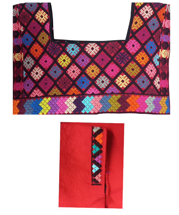 Huipil Unisex Artesanal Chiapaneco de Algodón - Telar de Cintura Único