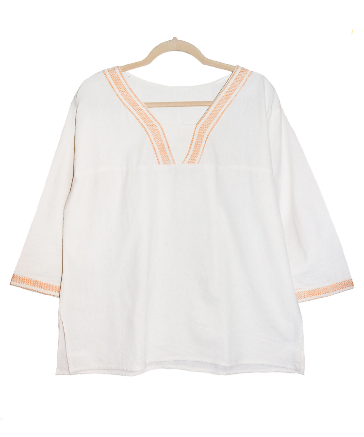 Blusa Manga 3/4 con Aplicación
