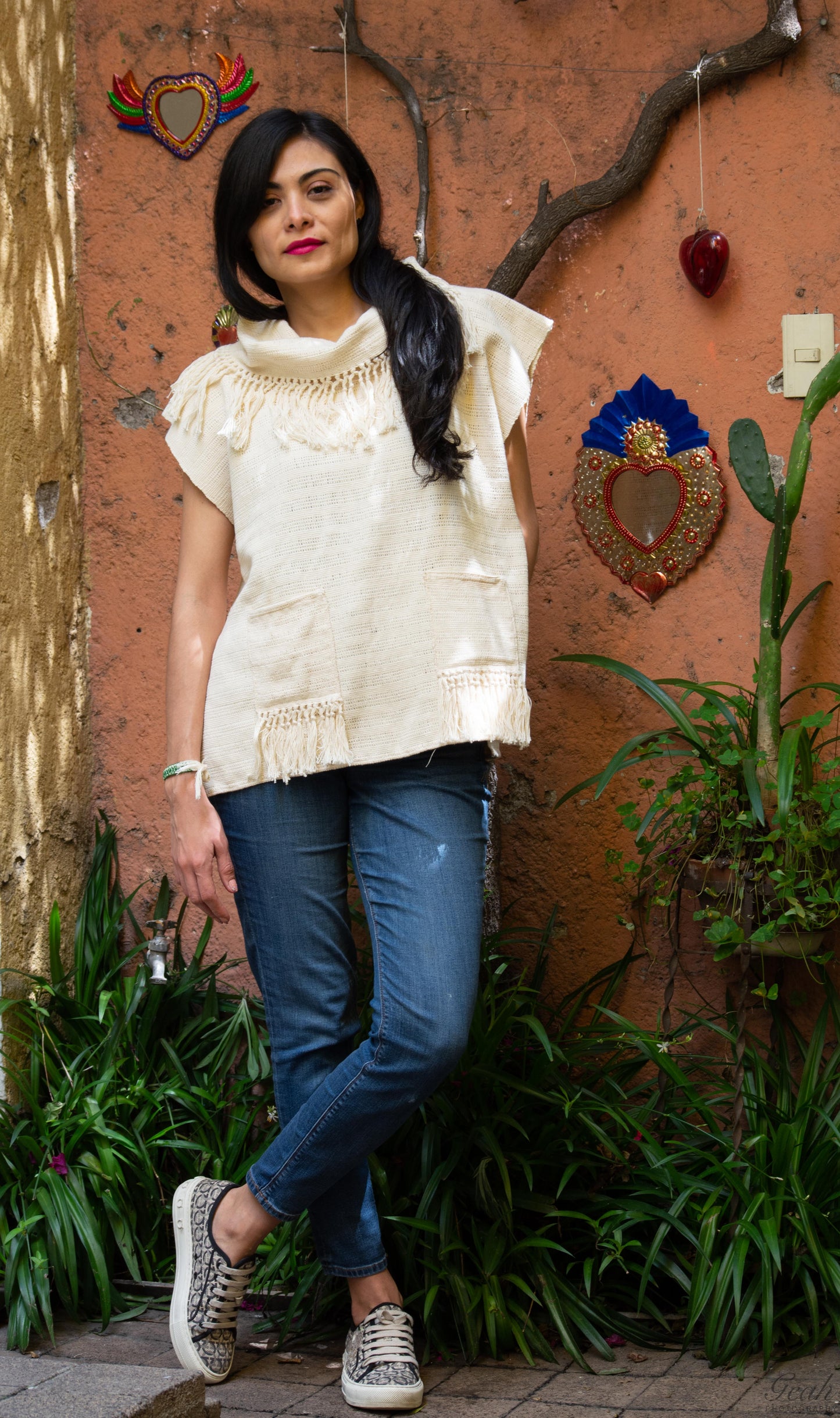 >>Blusa Hilaza con cuello