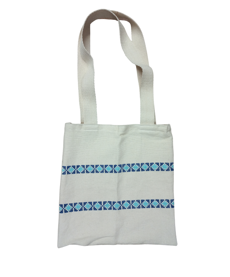 Bolsa telar y bordado Mazahua