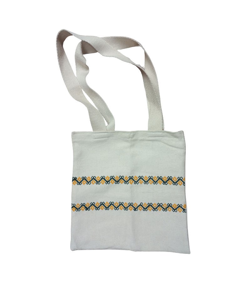 Bolsa telar y bordado Mazahua