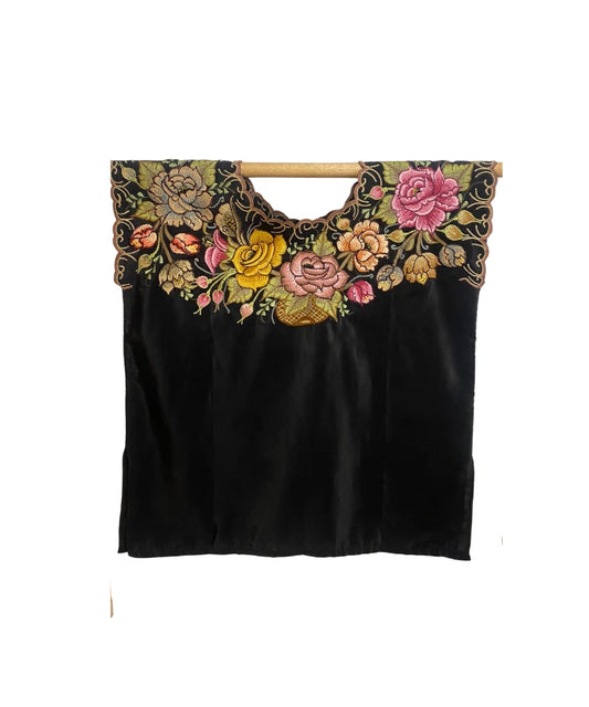Blusa Bordada Flores Zinacantan
