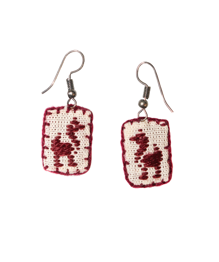 Aretes bordados